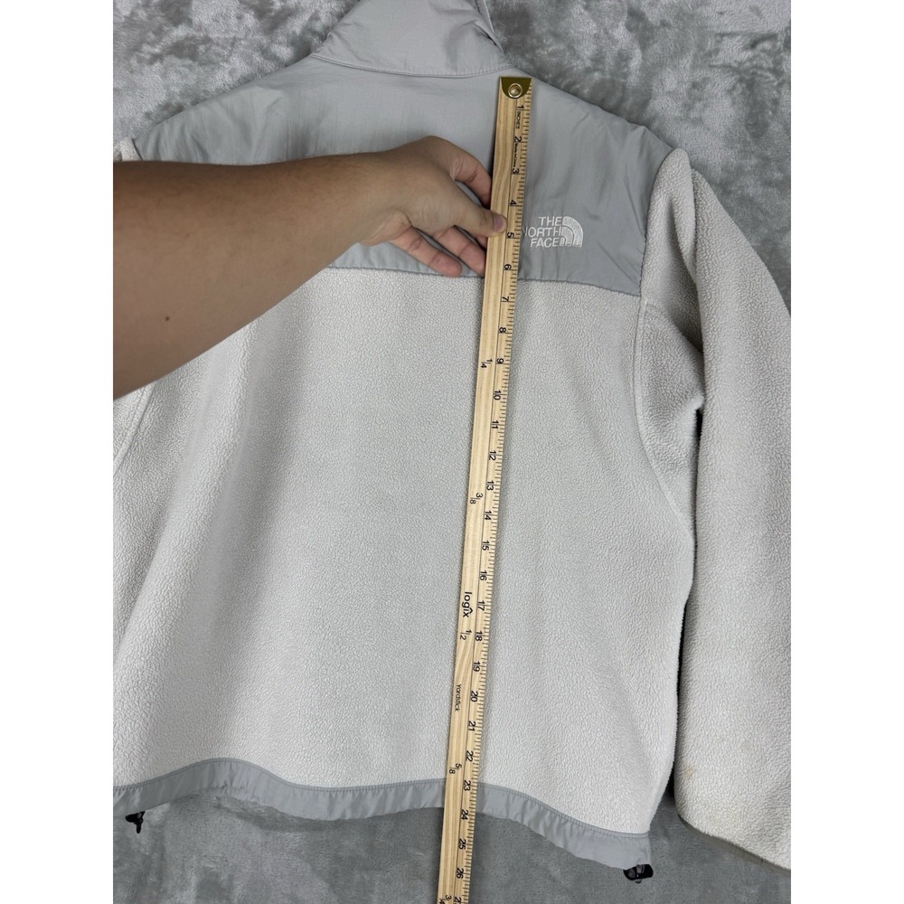 North Face Jacket Grey Denali Fleece Full Zip‎ Womens Small Tech Pocket Hiking - Picture 15 of 16